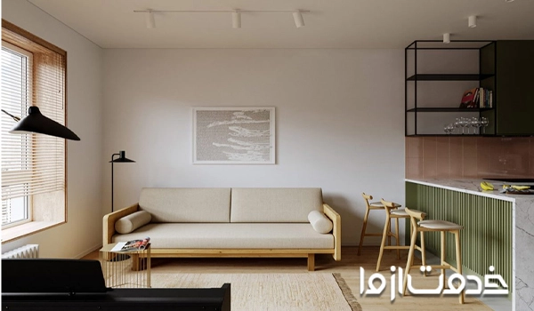 بازسازی آپارتمان 40 متری کوچک